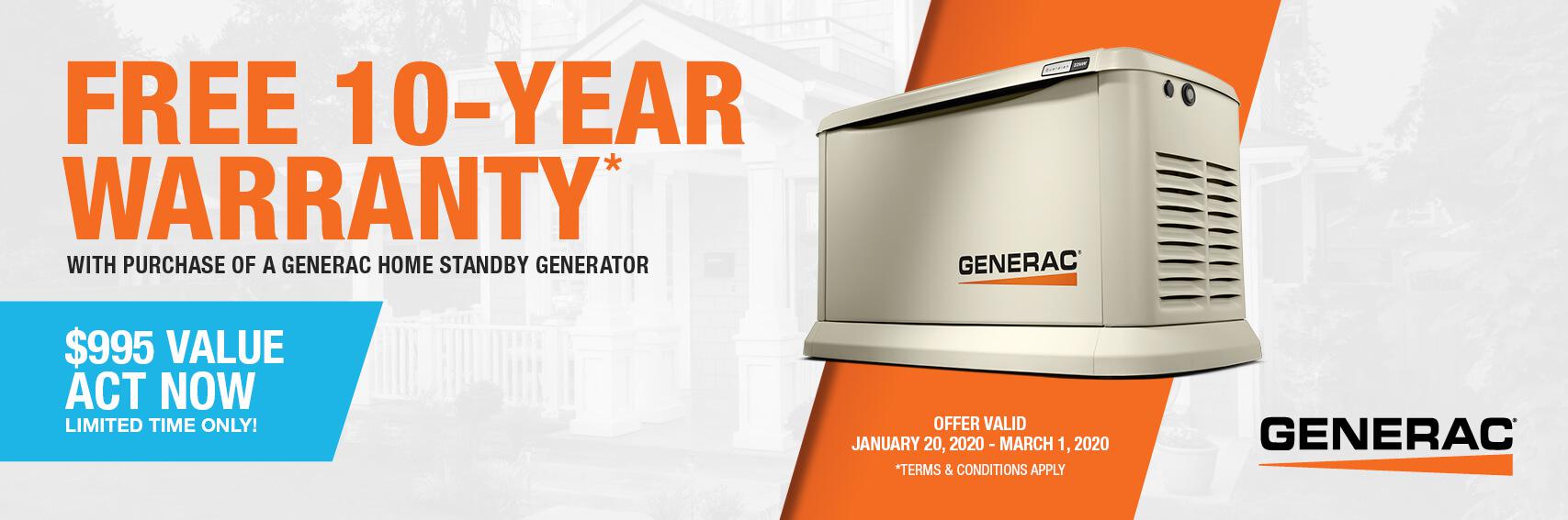 Homestandby Generator Deal | Warranty Offer | Generac Dealer | Pittstown, NJ